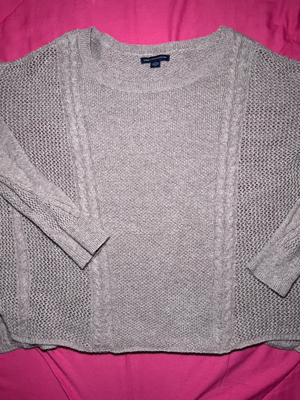 American Eagle Outfitters Brown Knit Sweater Women’s Size Large Preowned